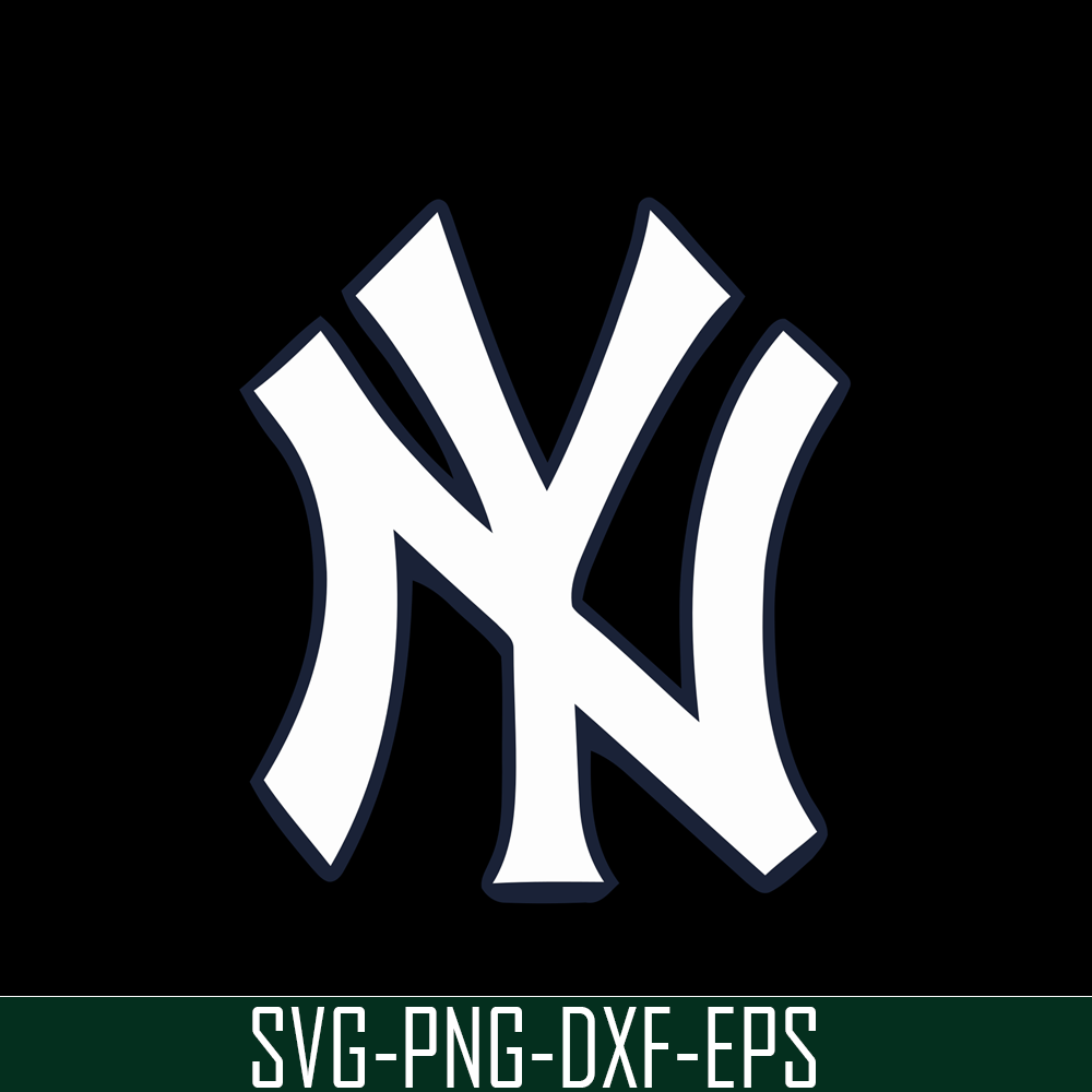 MLB204122327-NewYork Yankees White Logo SVG, Major League Baseball SVG, Baseball SVG MLB204122327.png