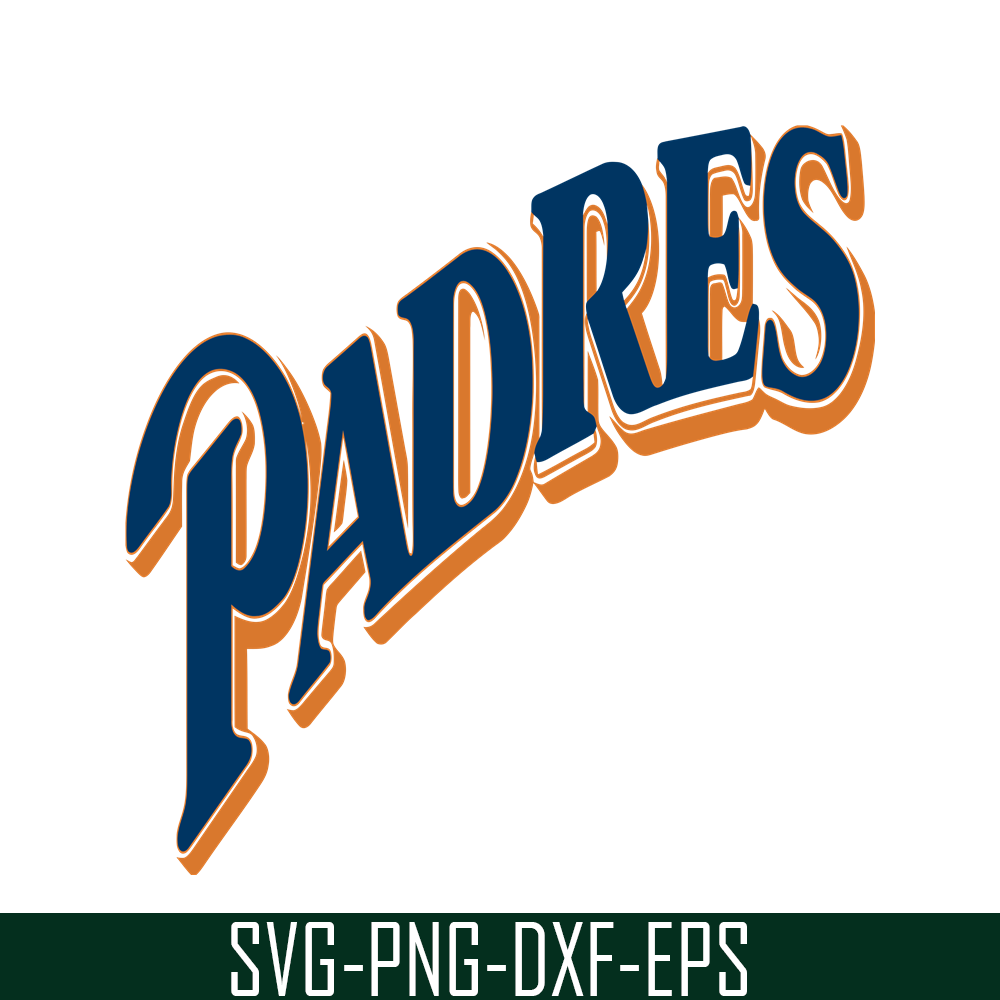 MLB204122379-San Diego Padres Blue And Orange Text SVG, Major League Baseball SVG, Baseball SVG MLB204122379.png