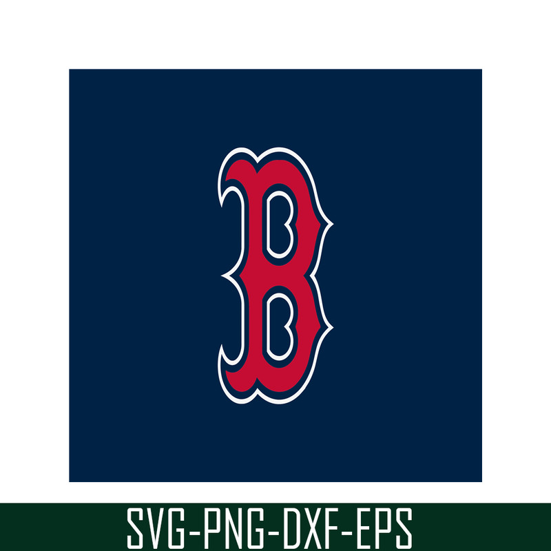 MLB30112347-Boston Red Sox The B Flag SVG PNG DXF EPS AI, Major League Baseball SVG, MLB Lovers SVG MLB30112347.png