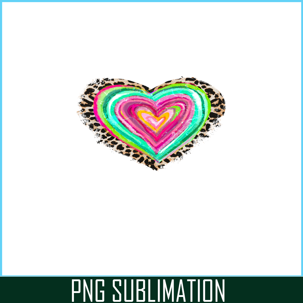 VLT21102385-Leopard Colorful Hearts PNG, Sweet Valentine PNG, Valentine Holidays PNG.png