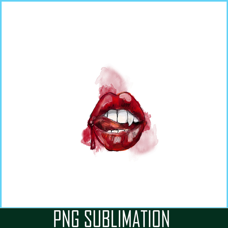 VLT21102397-Vampire Kiss Red PNG, Horror Valentine PNG, Valentine Holidays PNG.png