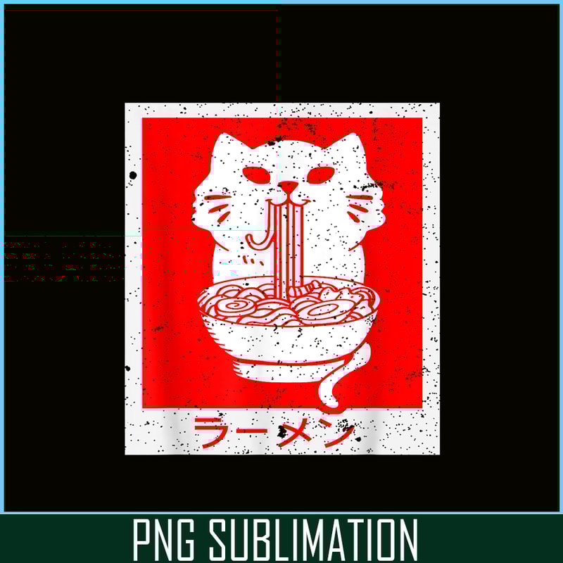 ANI31102303-Cat And Ramen PNG, Anime Manga PNG, Japanese Food PNG.png