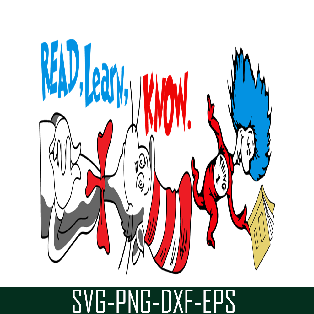 DS205122333-Cat In The Hat Read Learn Know SVG, Dr Seuss SVG, Dr Seuss Quotes SVG DS205122333.png