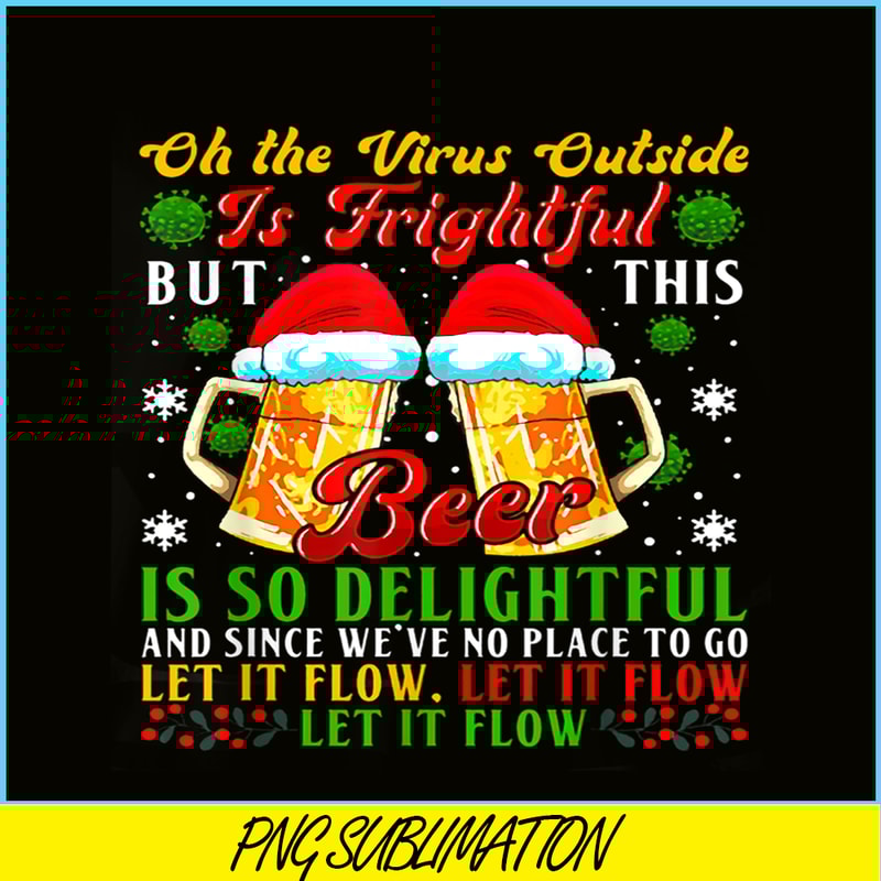 BEER28102357-Beer Is So Delightful PNG Beer Santa PNG Christmas Beer PNG.png