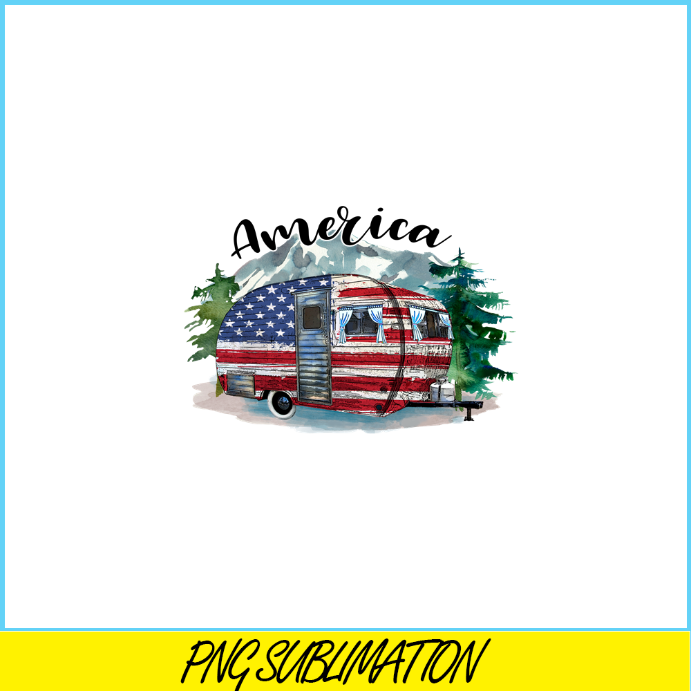 CAMP07112341-America PNG Camping PNG Car Camper American Flag PNG.png