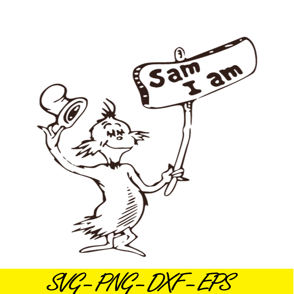 DS105122351-Black Sam I Am SVG, Dr Seuss SVG, Cat In The Hat SVG DS105122351.png