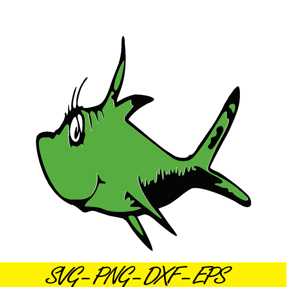 DS205122302-The Green Fish SVG, Dr Seuss SVG, Cat in the Hat SVG DS205122302.png
