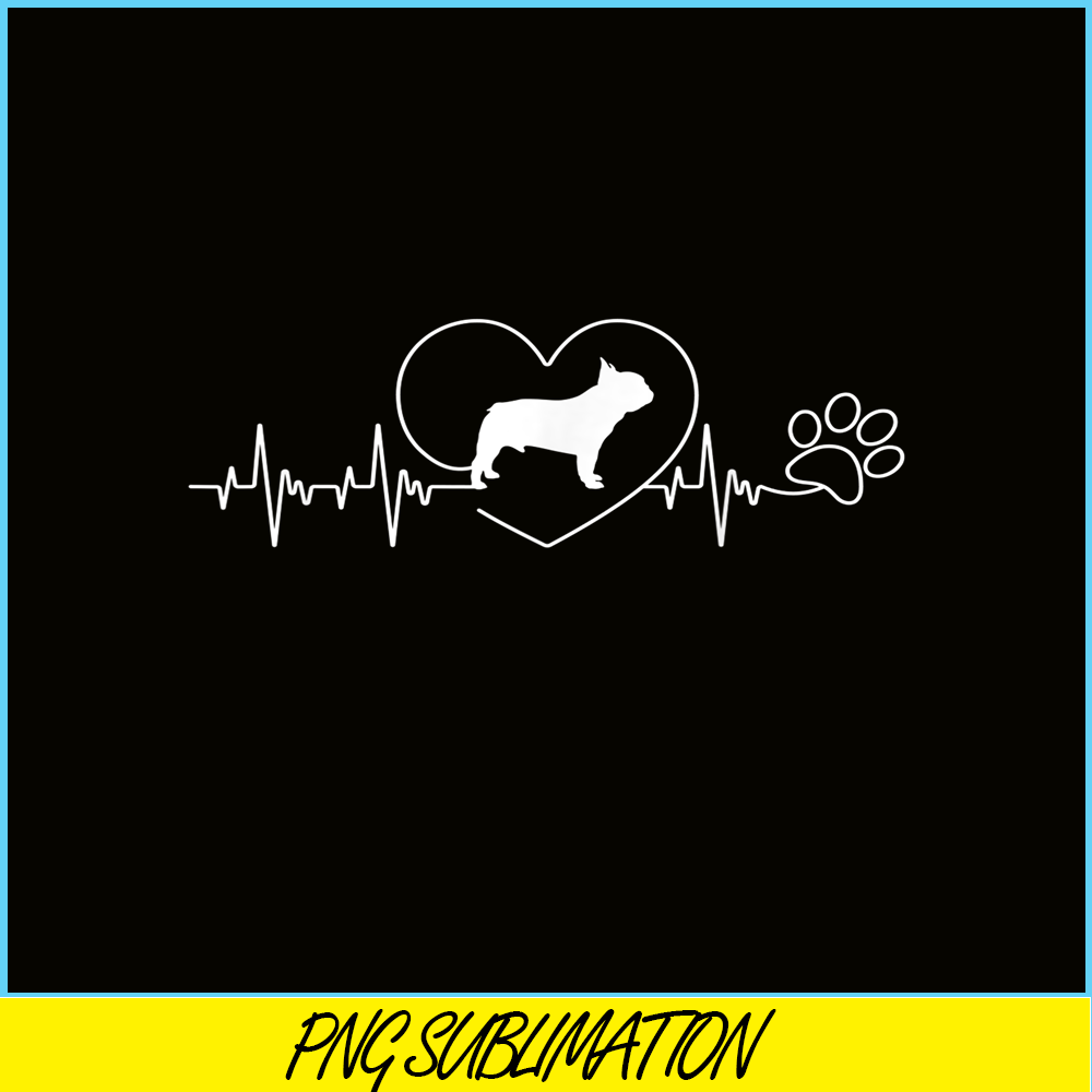 HL161023141-French Bulldog Heartbeat PNG, French Bulldog PNG, French Dog Artwork PNG.png