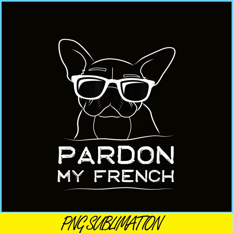 HL161023190-Pardon My French Line Art PNG, Frenchie Bulldog PNG, French Dog Artwork PNG.png