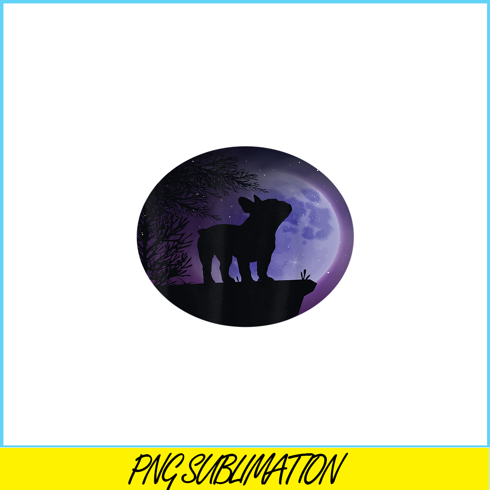 HL16102357-French Bulldog And Moon PNG, French Dog Artwork PNG, Bulldog Mascot PNG.png
