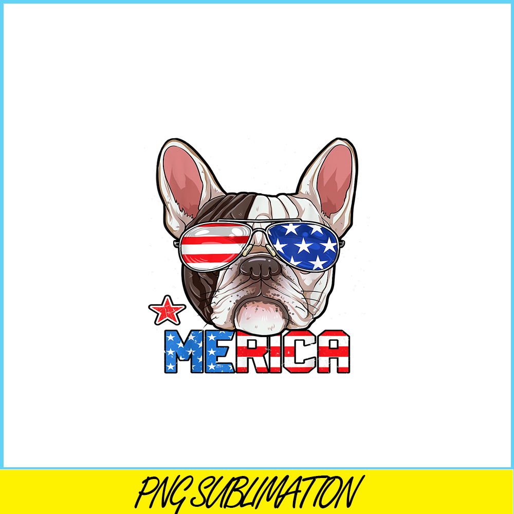 HL16102373-French Bulldog America 4th of July PNG, Frenchie Dog Lover PNG, French Dog Artwork PNG.png
