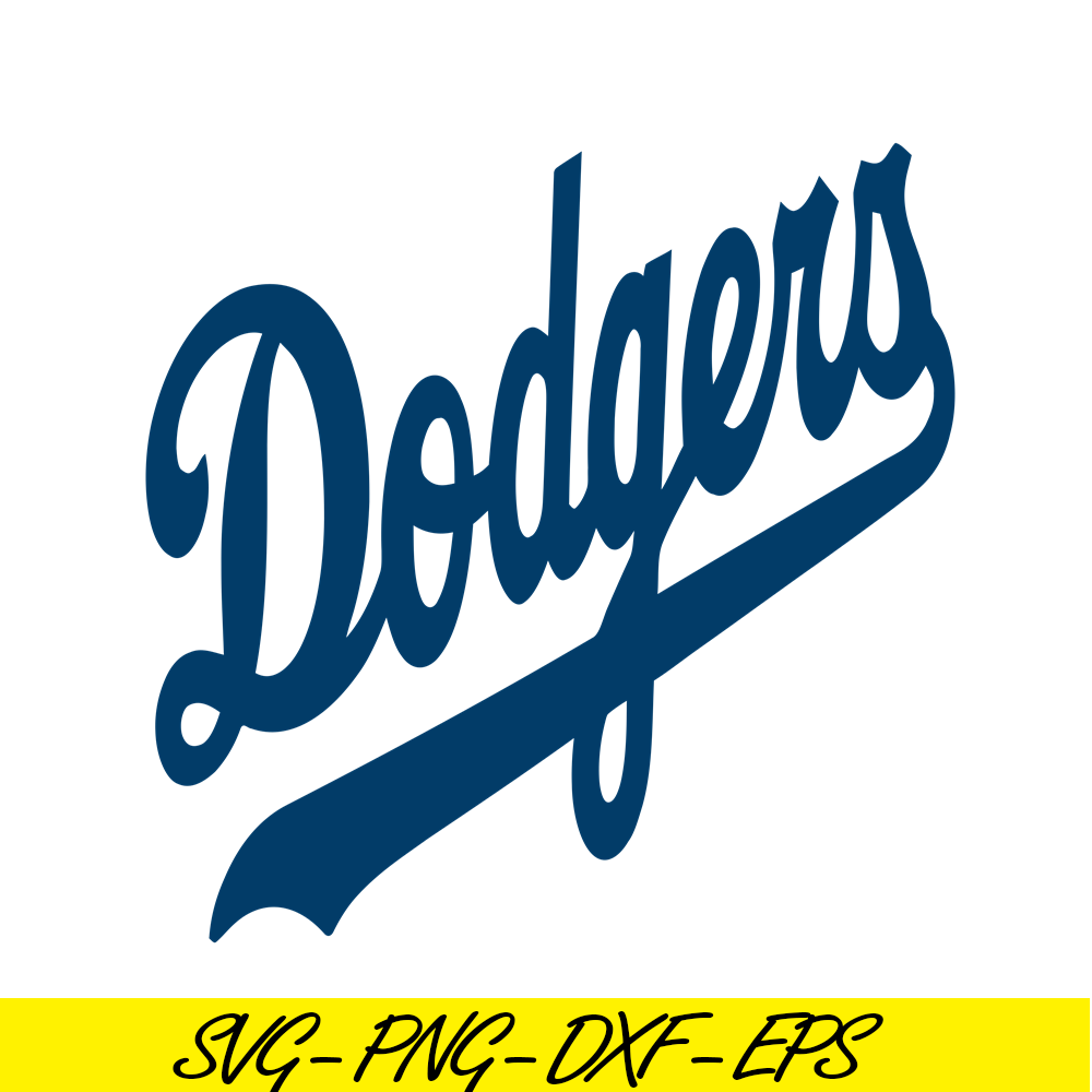 MLB011223124-Dodgers The Blue Text SVG, Major League Baseball SVG, MLB Lovers SVG MLB011223124.png