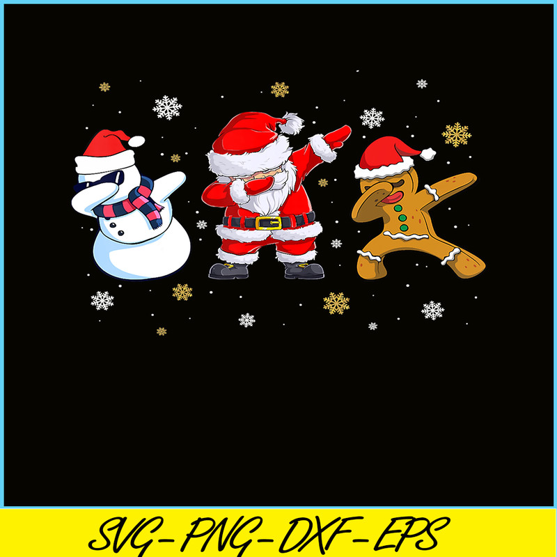 PNG141023149-Christmas Dabbing Santa And Friends Boys Kids Dab Xmas T-Shirt Png.png
