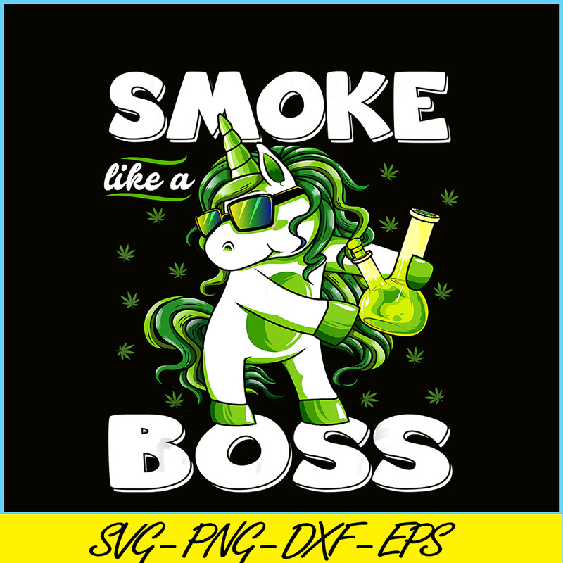 PNG14102340-420 Unicorn Floss Like A Boss Shirt Weed Pot Leaf Marijuana T-Shirt Png.png