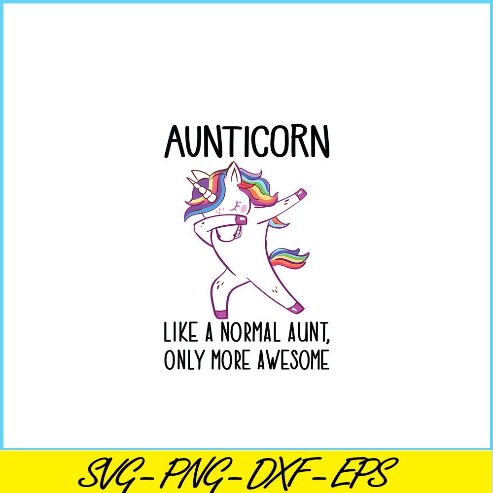 PNG14102344-Aunticorn Dabbing Unicorn Aunt Design for Auntie Slim Fit T-Shirt Png.png