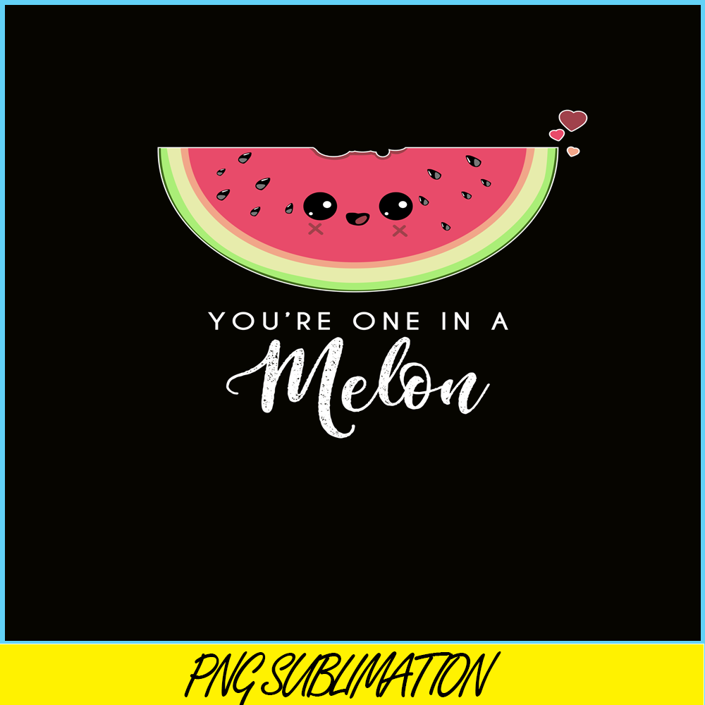 VLT21102339-You Are One In Melon PNG, Cute Valentine PNG, Valentine Holidays PNG.png