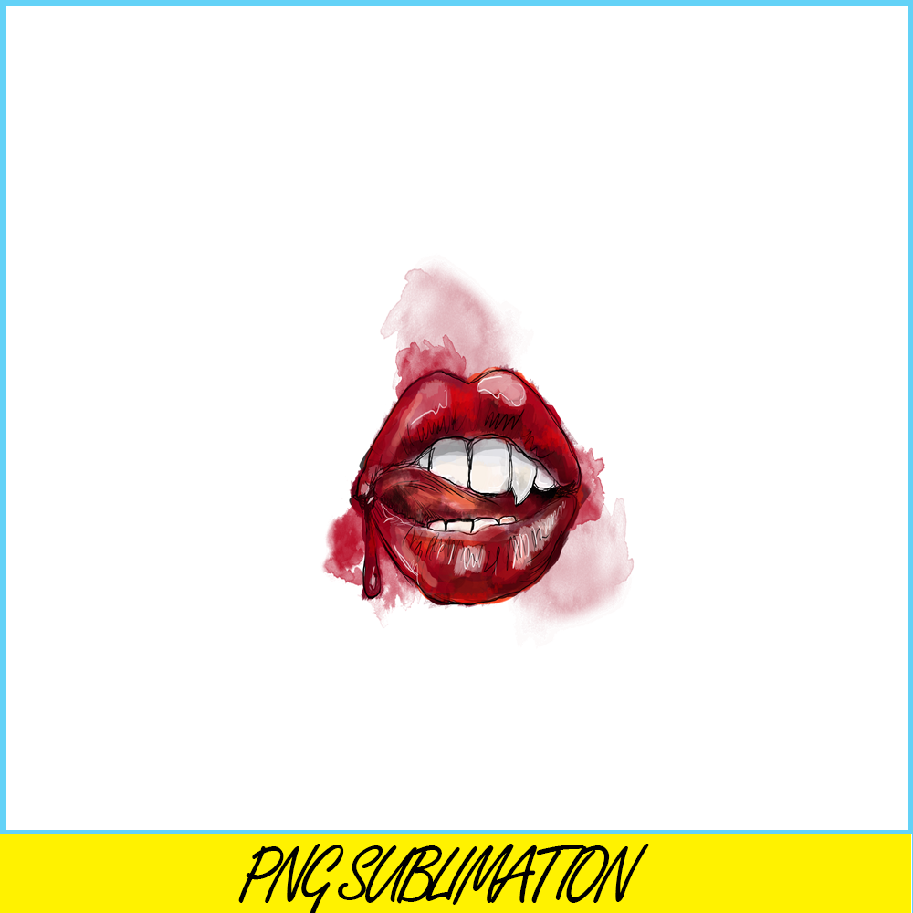 VLT21102397-Vampire Kiss Red PNG, Horror Valentine PNG, Valentine Holidays PNG.png