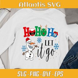 ho ho ho snowman go xmas svg dxf, let go christmas holiday svg dxf, funny snowman holiday svg png eps dxf