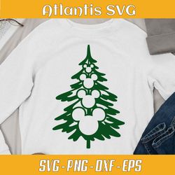 wonderful head mouse tree svg dxf, the best mickey christmas tree svg dxf, tree mickey mouse noel svg png eps dxf