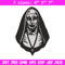 The Nun Embroidery design, The Nun logo Embroidery, Horror design, Embroidery File, logo shirt, Digital download..jpg