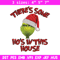 There's Some Grinch In This House Christmas Embroidery design, Grinch Embroidery, Grinch design, Instant download..jpg