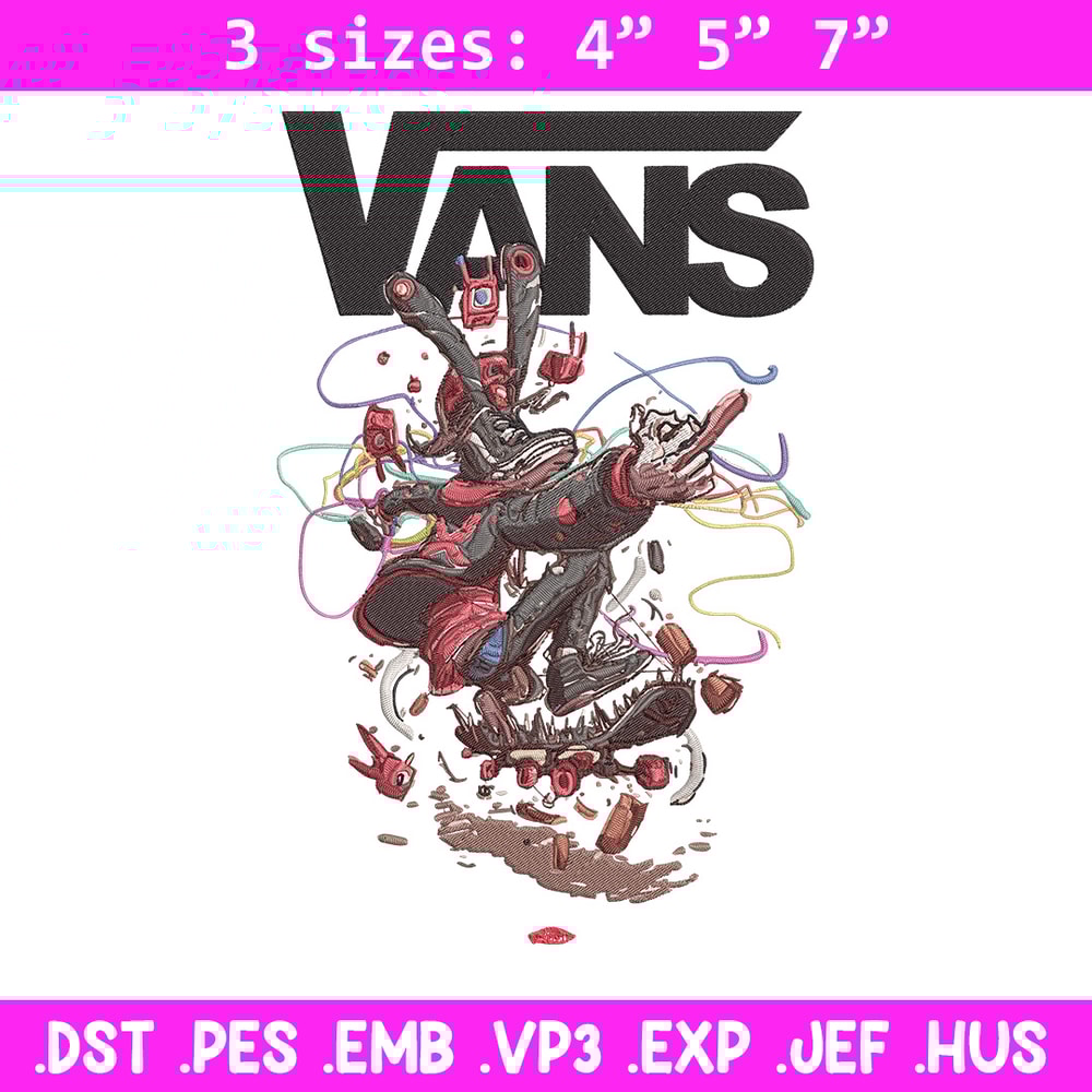 Vans logo Embroidery Design, Vans Embroidery, Embroidery File, Anime Embroidery, Anime shirt, Digital download.jpg