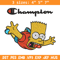 Bart Simpson Champion Embroidery design, Simpson Embroidery, cartoon design, Embroidery File, Instant download..jpg