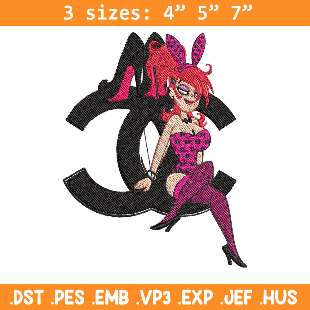 Bunny girl gucci Embroidery Design, Gucci Embroidery, Brand Embroidery, Embroidery File, Logo shirt, Digital download.jpg