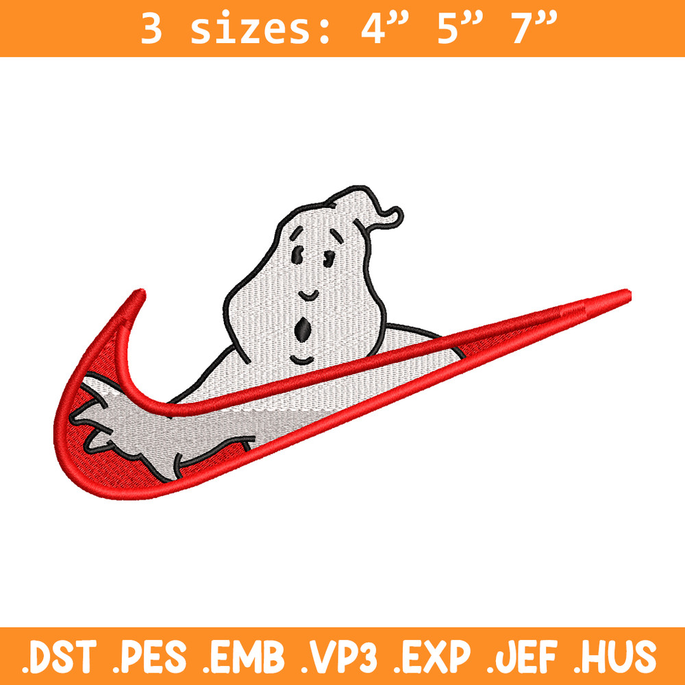 Casafantasmas nike embroidery design, Ghostbusters embroidery, nike design, movie design, movie shirt, Digital download.jpg