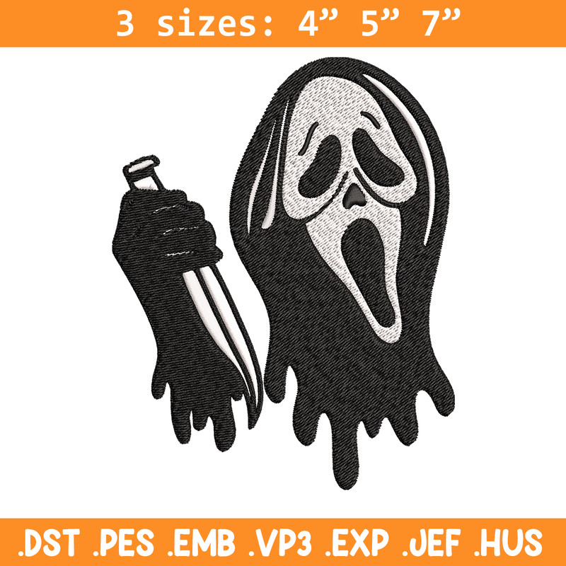 Ghost face knife Embroidery design, Horror Embroidery, Embroidery File, logo design, logo shirt, Digital download..jpg