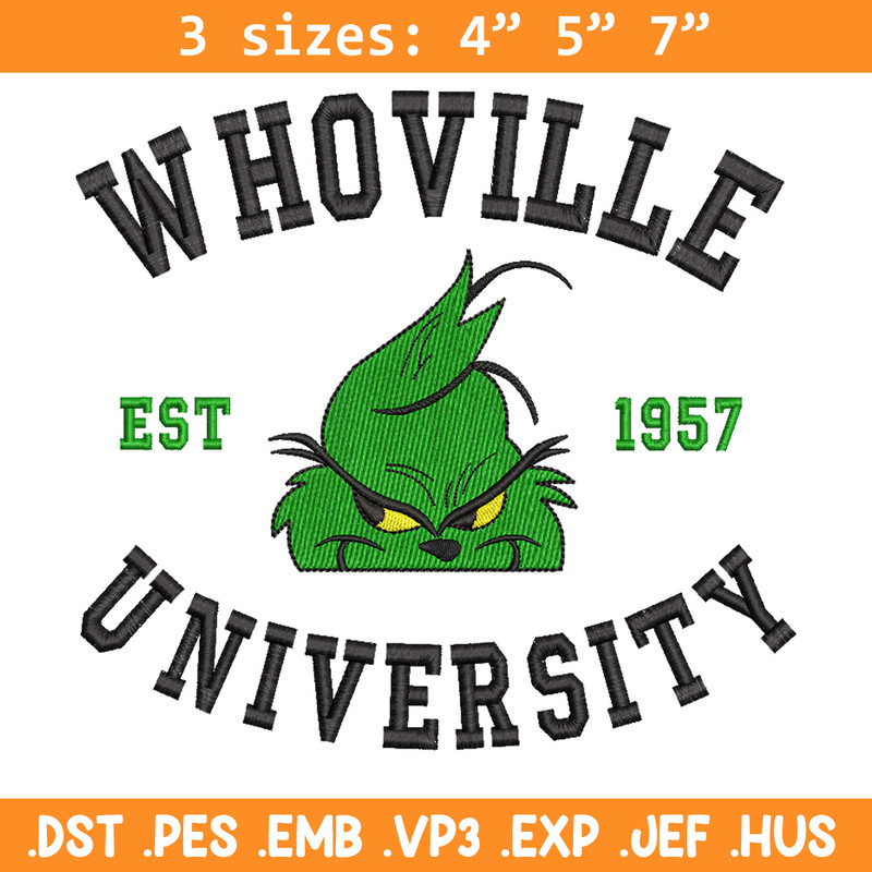 Grinch est1957 embroidery design,Grinch embroidery, Chrismas design, Embroidery file, Embroidery shirt, Digital download.jpg