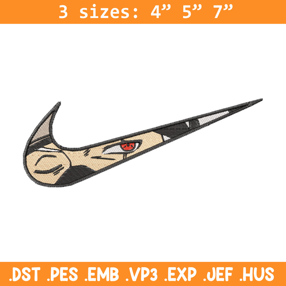 Kakashi Hatake eyes Nike embroidery design, Naruto embroidery, nike design, anime design, anime shirt, Digital download.jpg