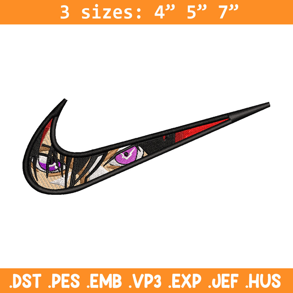 Lelouch vi Britannia Nike embroidery design, anime embroidery, nike design, anime design, anime shirt, Digital download.jpg