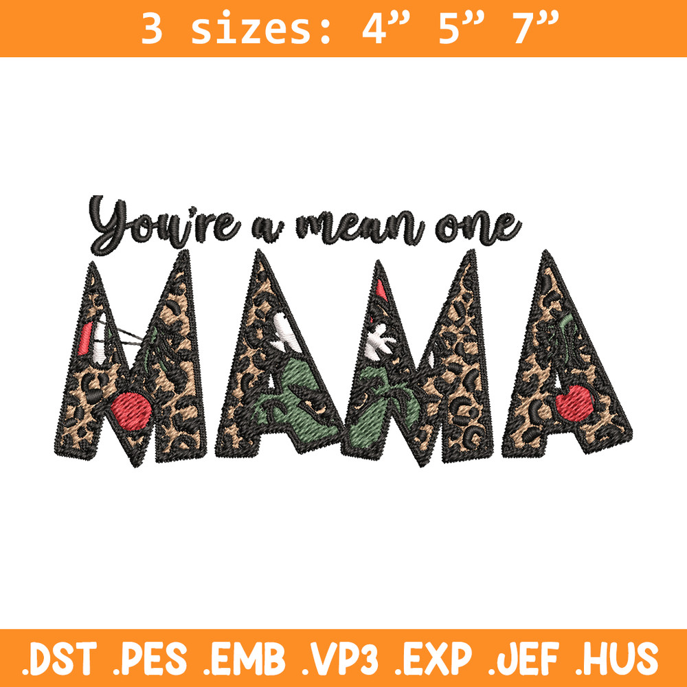 Mama Grinch Embroidery design, Mama Grinch Embroidery, logo design, Embroidery File, logo shirt, Instant download..jpg