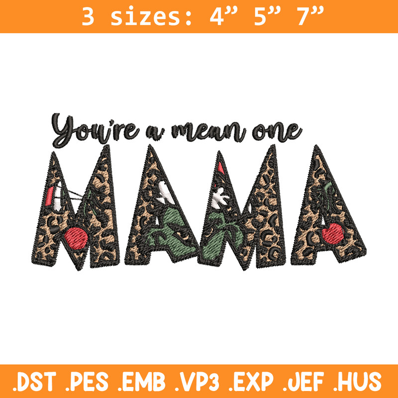 Mama Grinch Embroidery design, Mama Grinch Embroidery, logo design, Embroidery File, logo shirt, Instant download..jpg