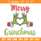 Merry grinchmas embroidery design,Grinch embroidery,Chrismas design, Embroidery shirt, Embroidery file, Digital download.jpg