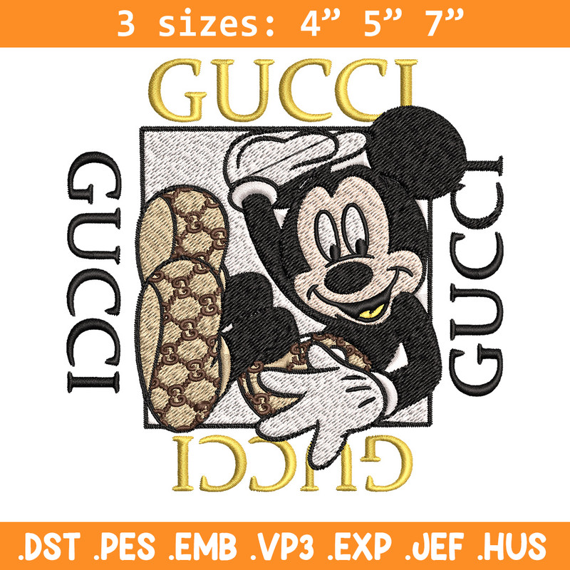 Mickey box gucci Embroidery Design, Gucci Embroidery, Brand Embroidery, Logo shirt, Embroidery File, Digital download.jpg