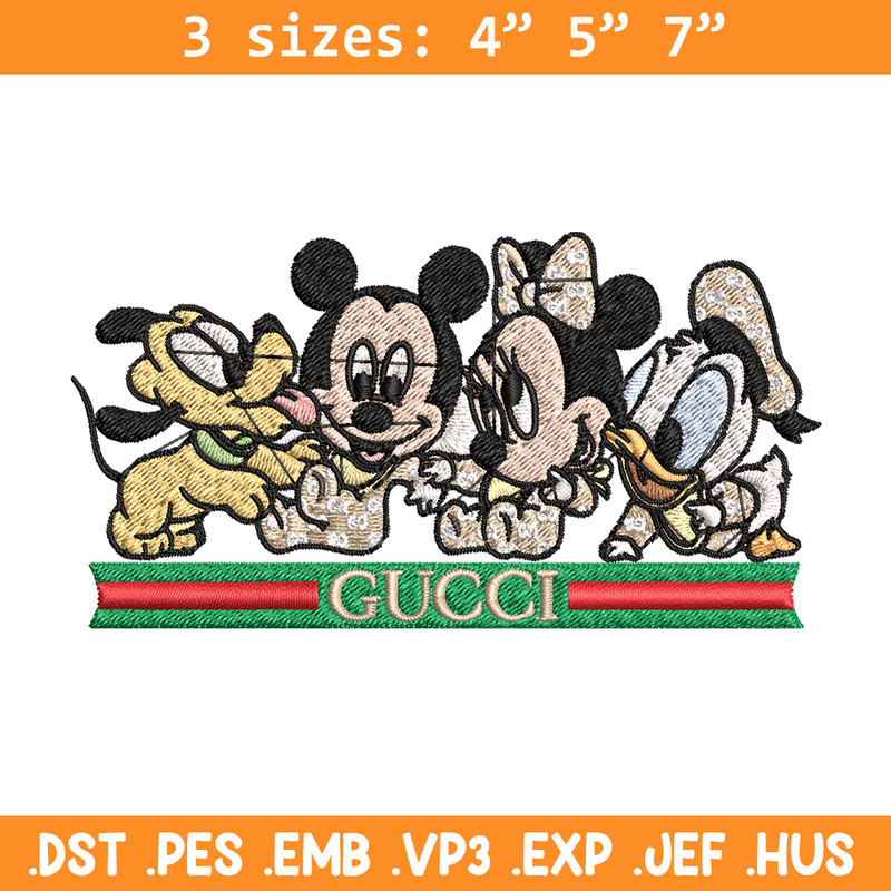 Mickey friends Embroidery Design, Gucci Embroidery, Embroidery File, Logo shirt, Sport Embroidery, Digital download.jpg