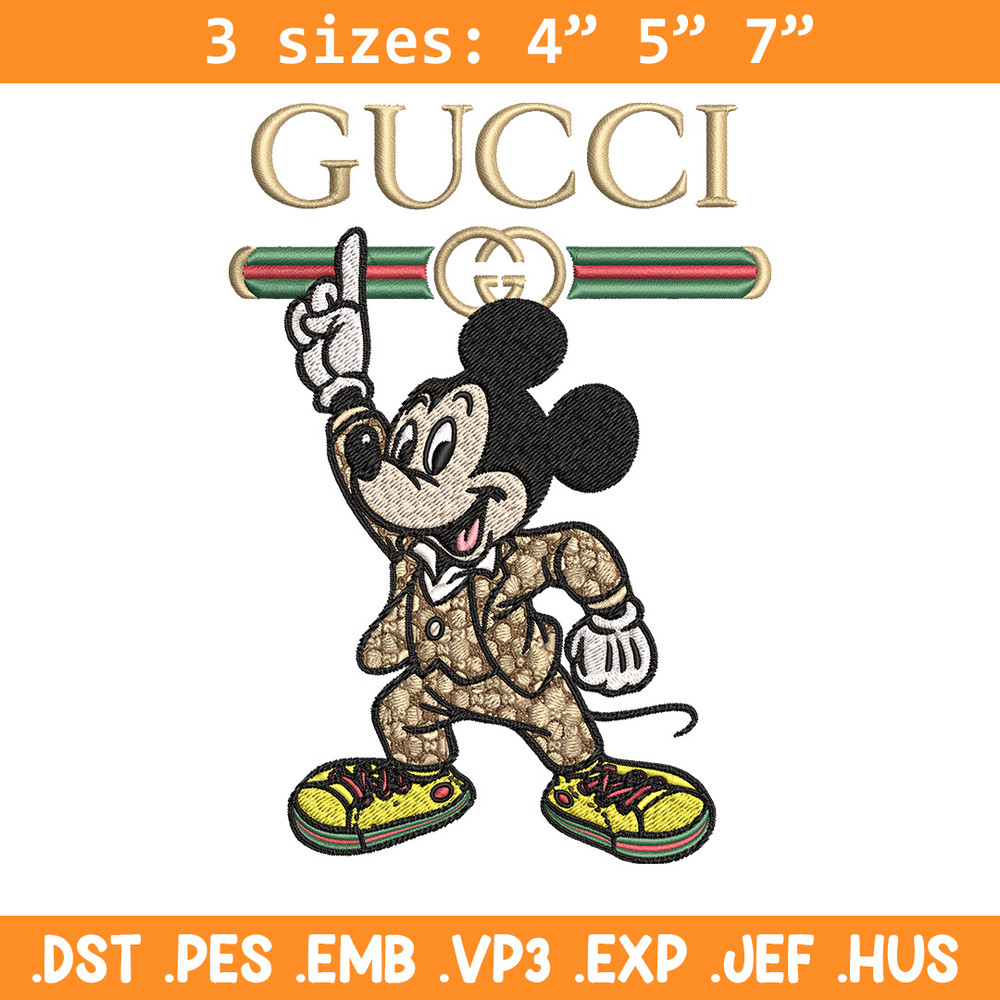 Mickey gucci Embroidery Design, Gucci Embroidery, Embroidery File,Logo shirt, Sport Embroidery, Digital download.jpg