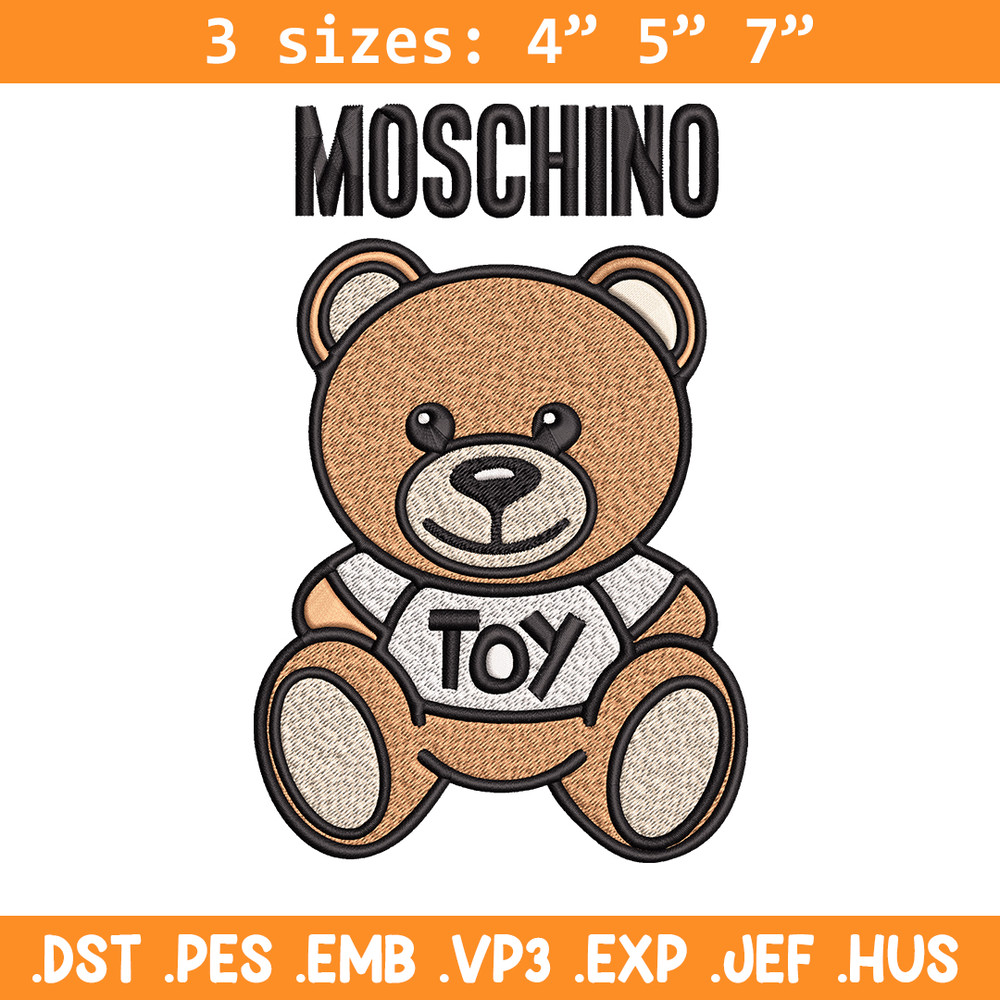 Moschino Kids Teddy logo Embroidery design, Moschino Embroidery, logo design, Embroidery File, Instant download..jpg