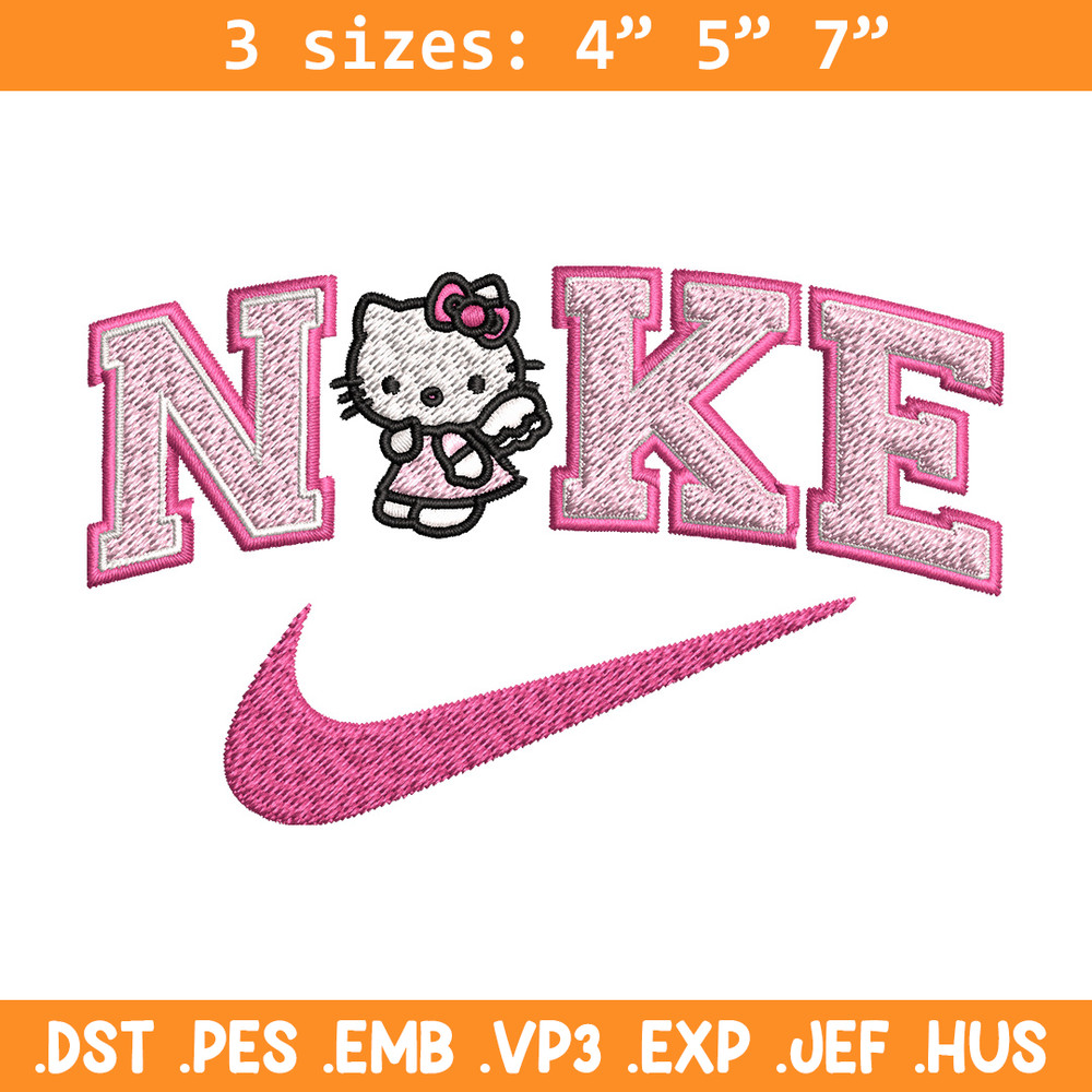 Nike kitty Embroidery Design, Hello kitty Embroidery, Nike Embroidery, Embroidery File, Logo shirt, Digital download.jpg