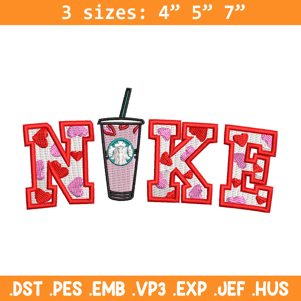 Nike starbuck embroidery design, Starbuck embroidery, Nike design, Embroidery shirt, Embroidery file,Digital download.jpg