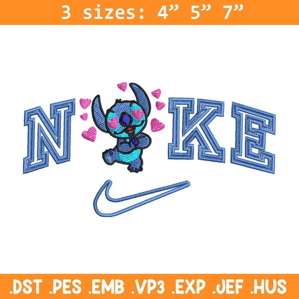 Nike stitch heart embroidery design, Stitch embroidery, Nike design, Embroidery file,Embroidery shirt, Digital download.jpg
