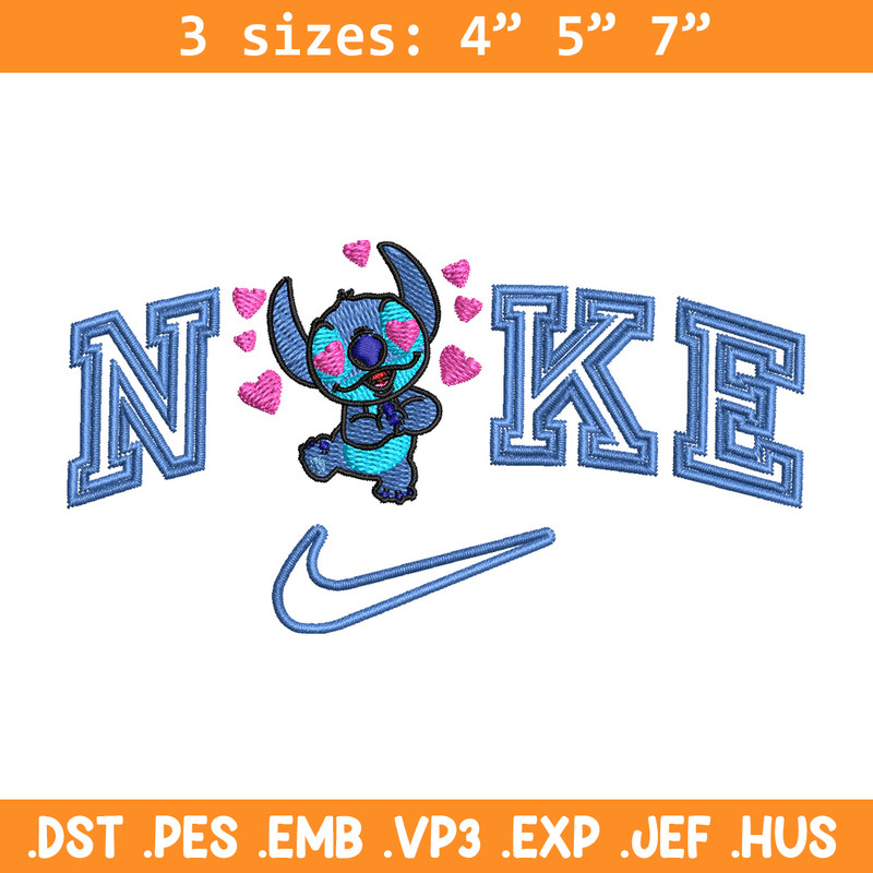 Nike stitch heart embroidery design, Stitch embroidery, Nike design, Embroidery file,Embroidery shirt, Digital download.jpg
