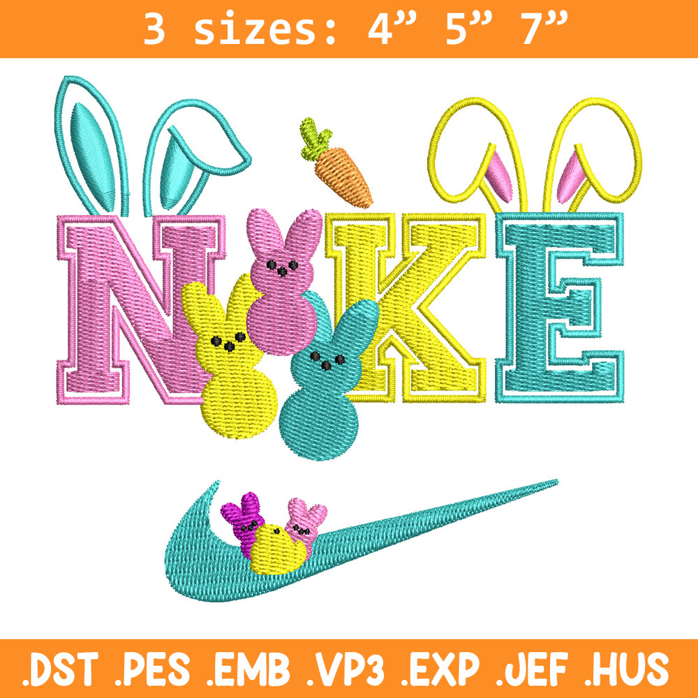 Nike x bunny cute embroidery design, Bunny embroidery, Nike design, Embroidery shirt, Embroidery file, Digital download.jpg