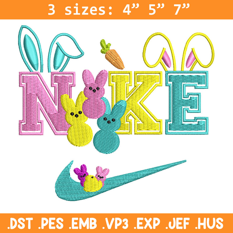 Nike x bunny cute embroidery design, Bunny embroidery, Nike design, Embroidery shirt, Embroidery file, Digital download.jpg