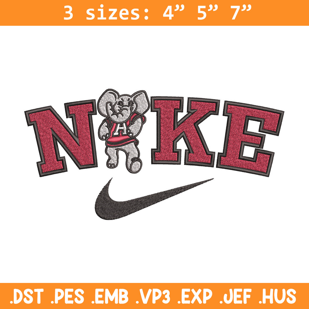 Nike x elephant embroidery design, Nike embroidery, Nike design, Embroidery file,Embroidery shirt, Digital download.jpg