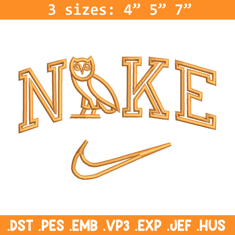 Nike x owl embroidery design, Owl embroidery, Nike design, Embroidery file, Embroidery shirt, Digital download.jpg