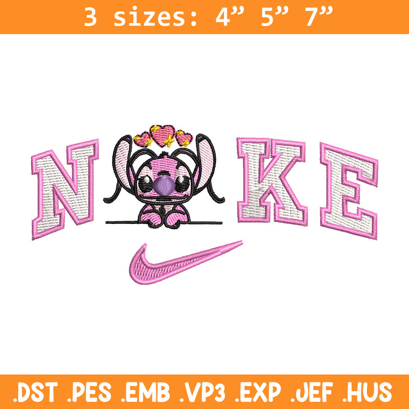 Nike x pink stitch embroidery design, Stitch embroidery, Nike design, Embroidery file,Embroidery shirt, Digital download.jpg