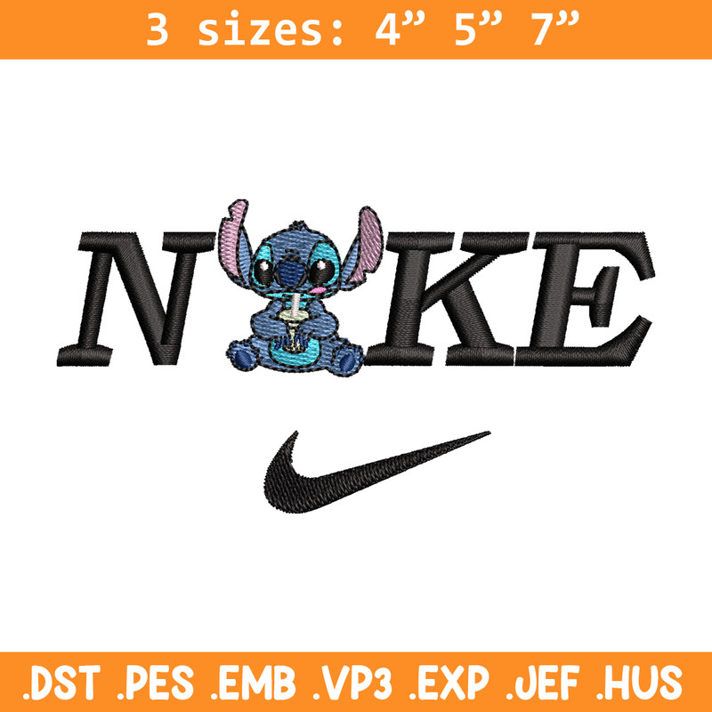 Nike x stitch embroidery design, Stitch embroidery, Nike design, Embroidery shirt, Embroidery file, Digital download.jpg